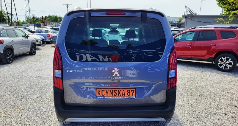 Peugeot Rifter cena 85900 przebieg: 58244, rok produkcji 2018 z Gościno małe 407